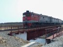 Обследование железнодорожного металлического моста через реку Мучке на ПК 14+76,30