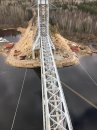 Испытание разводного пролетного строения моста через реку Свирь на 284 км