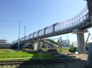 Обследование и предпусковые испытания пешеходного моста на станции Мга